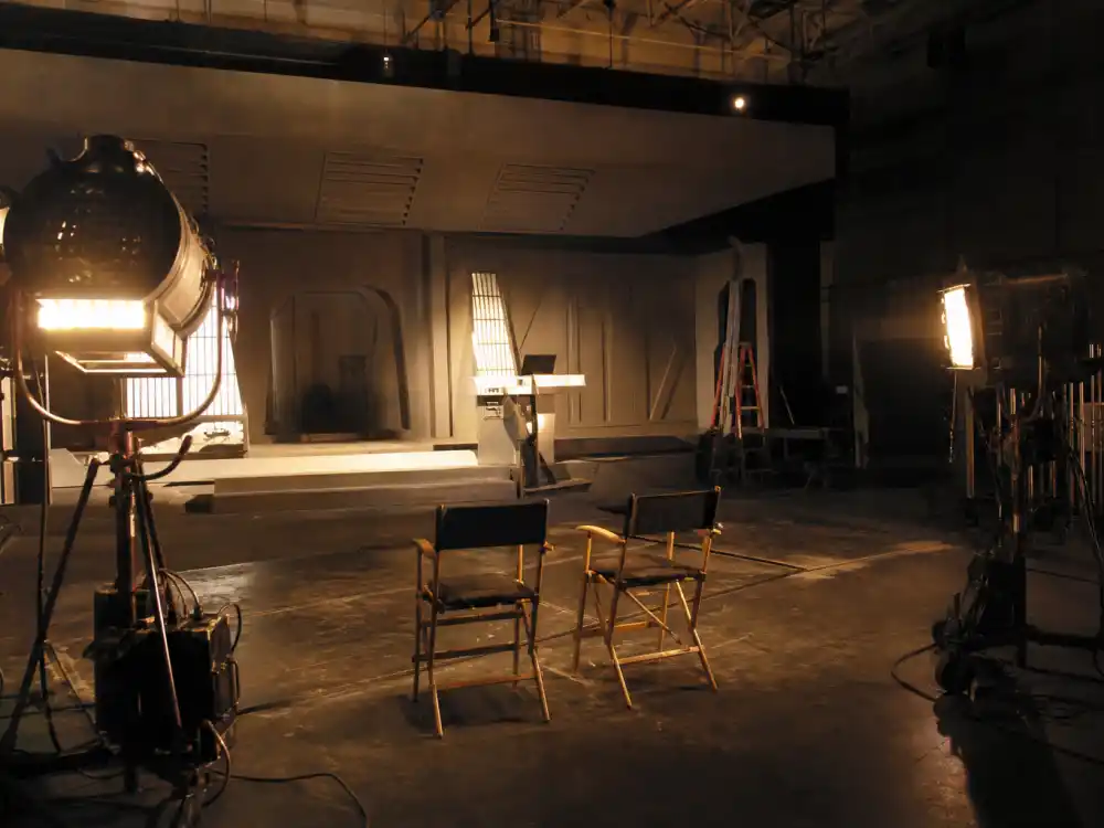 A 1982 sci-fi film soundstage for Sean Young Blade Runner Rachael era and replicant noir fame