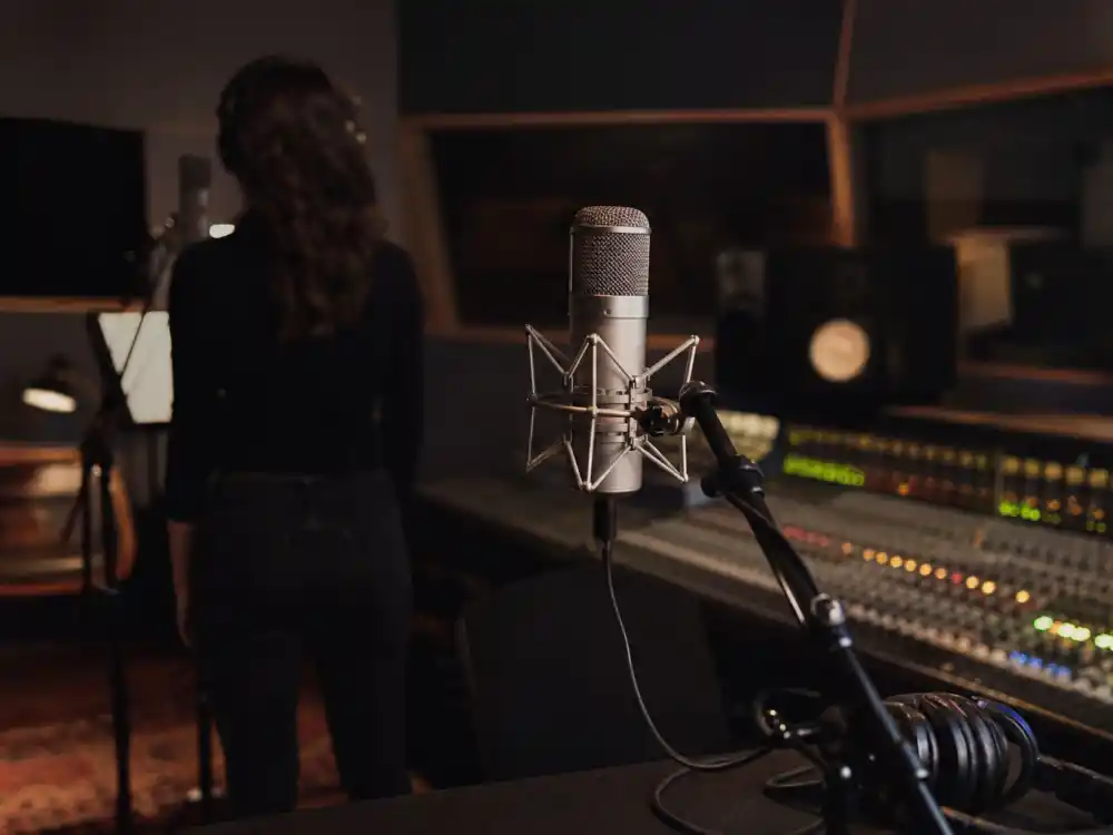 Recording studio reflecting Selena Gomez age and birthday 2026 career arc from Disney Channel star to global pop artist and producer in her early thirties