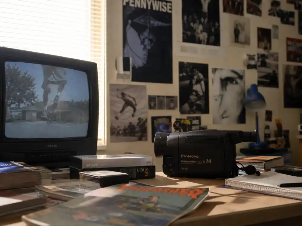 1990s camcorder and VHS tapes for Soleil Moon Frye LA youth culture and Kid 90 archives