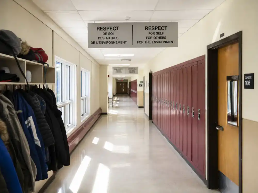 Quebec high school hallway for what happened to Star Wars Kid before the 2003 viral video leak