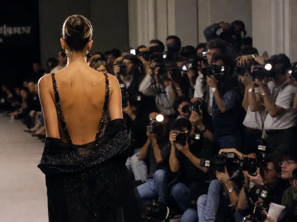1990s Paris fashion week runway from behind for where is Stephanie Seymour now supermodel golden era