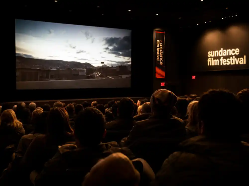 Festival screening room where Sundance Film Festival 2026 winners premiered to Park City and online audiences before jury voting closed