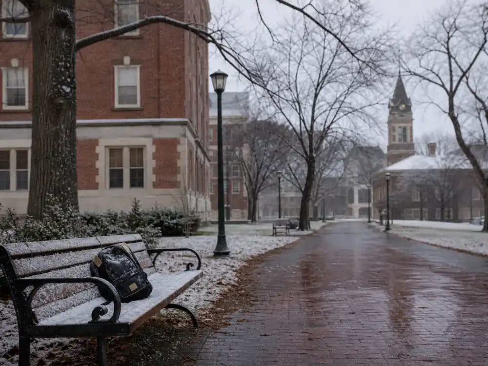 University of Minnesota campus winter scene for what happened to Tay Zonday before Chocolate Rain fame