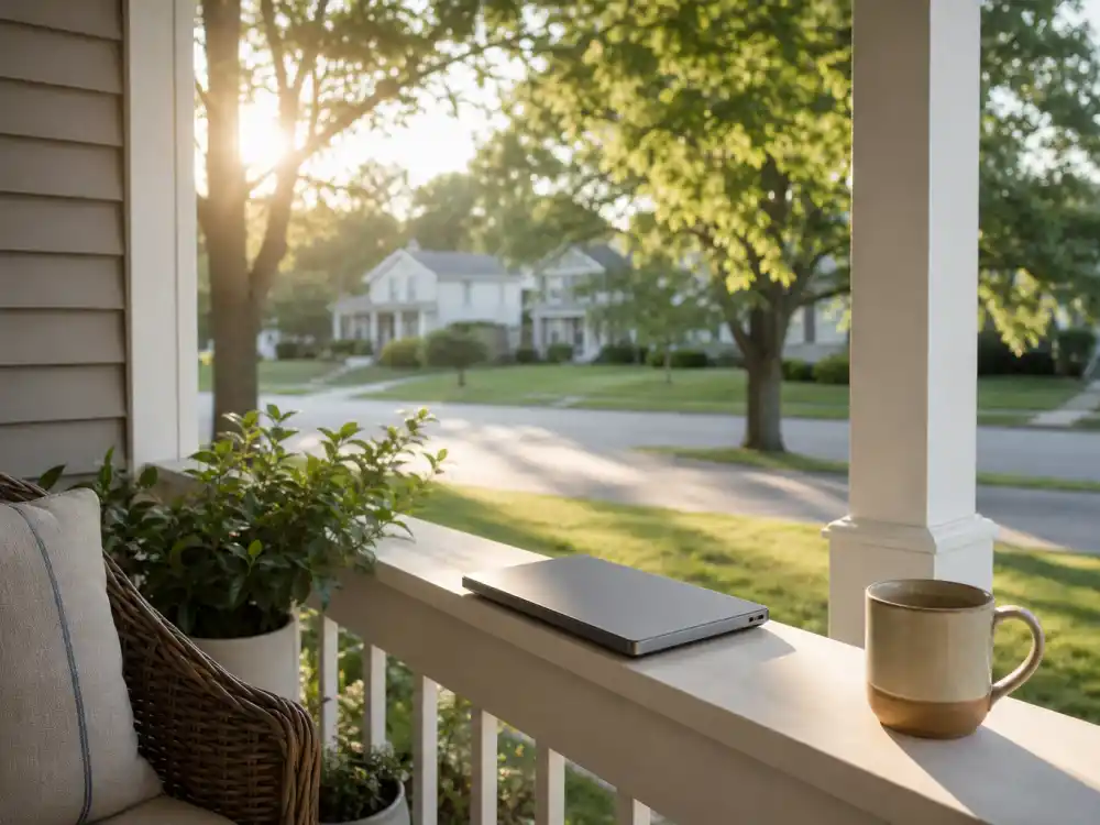 Quiet suburban porch for what happened to Tila Tequila now in private motherhood life 2026