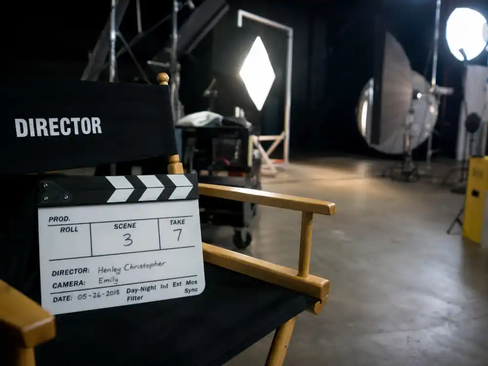 Film set clapperboard for Tom Holland lookalike siblings and family Harry Holland filmmaker Billy17 production company People reported