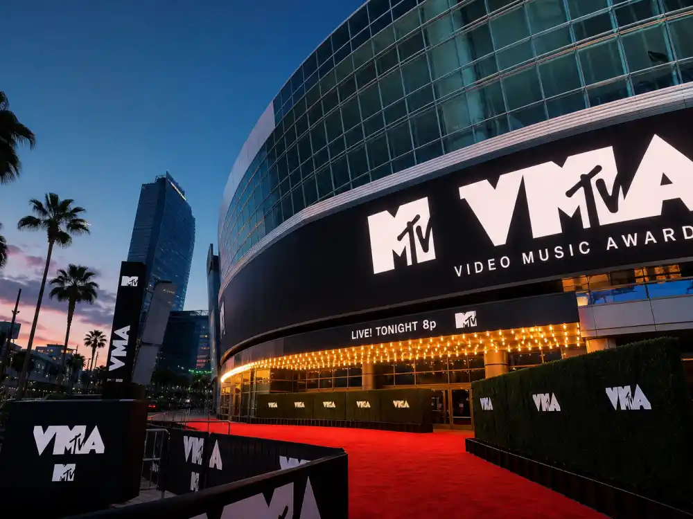 Los Angeles arena exterior previews where the VMAs 2026 winners full list will be revealed on September 27 MTV and CBS simulcast