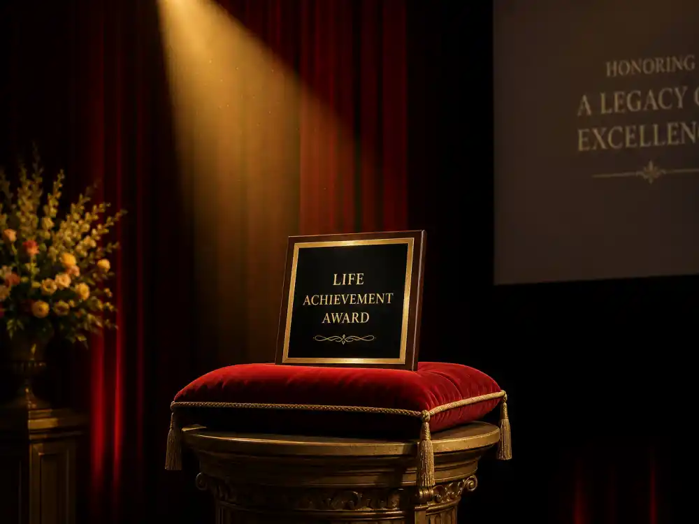 Life Achievement Award spotlight on empty stage for what are the SAG Awards explained — SAG-AFTRA highest career honor each ceremony