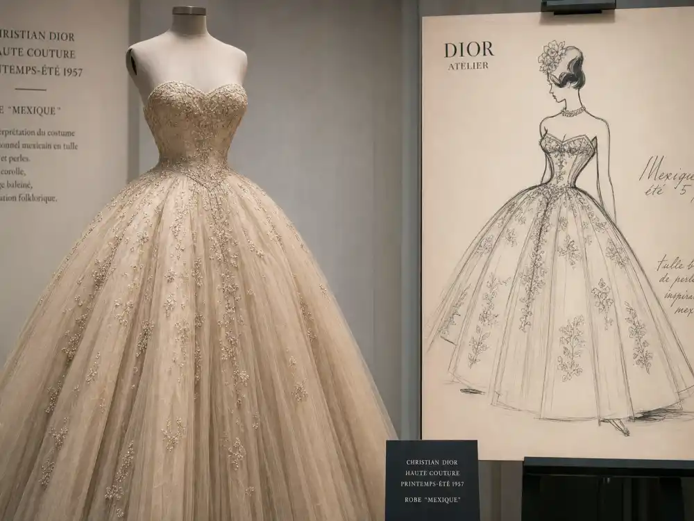 Christian Dior 1957 Mexico dress archive inspiring what did Anya Taylor-Joy wear to Cannes vintage Hollywood couture