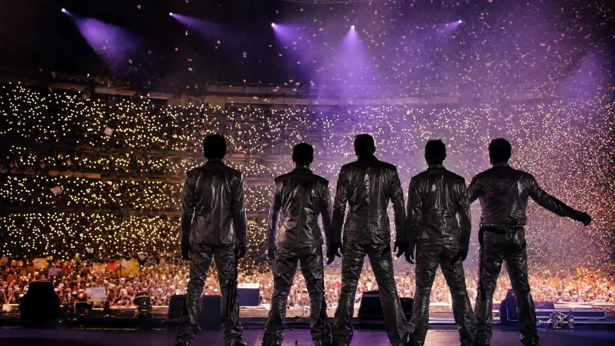 What happened to Lance Bass — late 1990s arena concert silhouettes evoking NSYNC boy-band fame