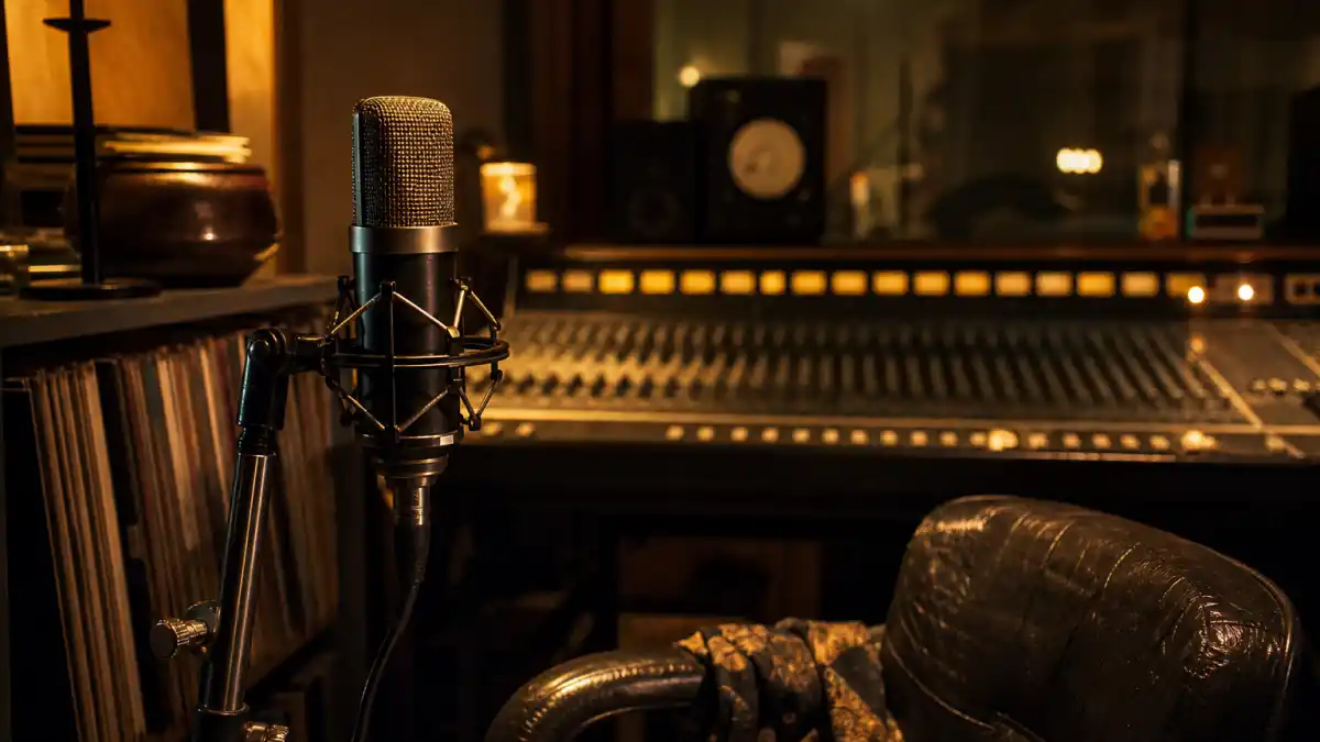What happened to Macy Gray — late 1990s soul R&B recording studio microphone and mixing console I Try era