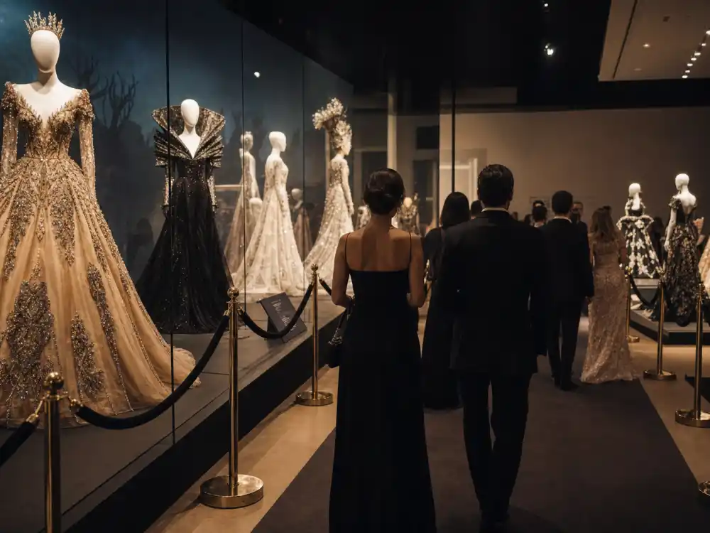 Costume Institute exhibition walkthrough during Met Gala night — what happens inside the Met Gala dinner includes a guided tour of the annual spring fashion show