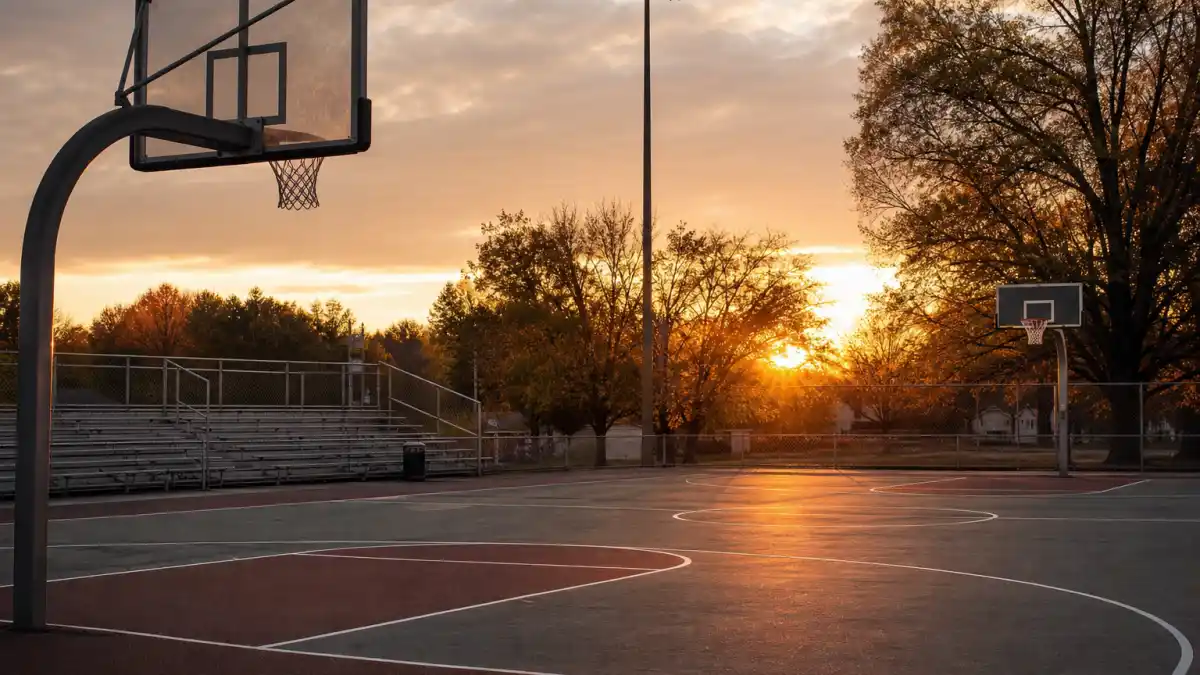 Where is Chad Michael Murray now — outdoor basketball court evoking One Tree Hill Lucas Scott fame