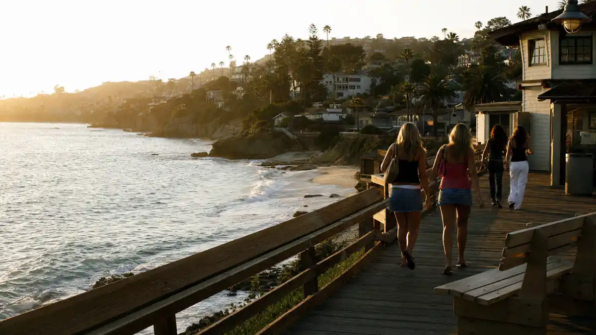 Where is Lauren Conrad now — Laguna Beach coastline evoking MTV Laguna Beach and The Hills reality TV era