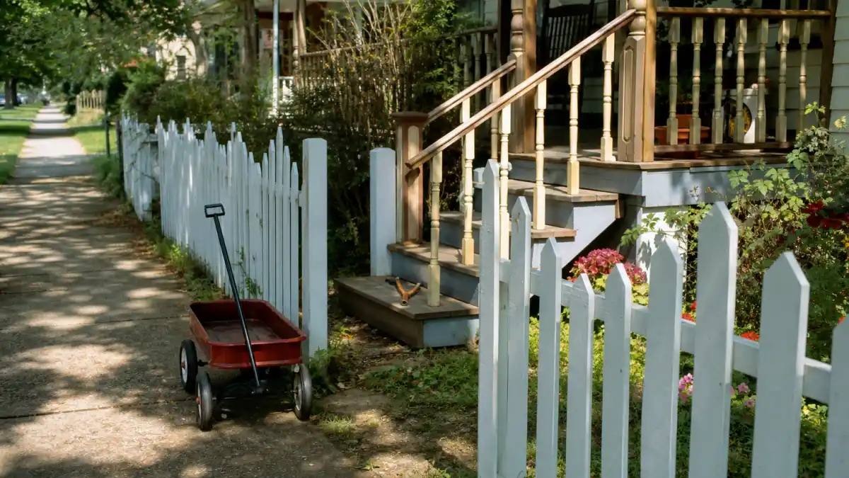 Where is Mason Gamble now — 1990s suburban front yard evoking Dennis the Menace family comedy era