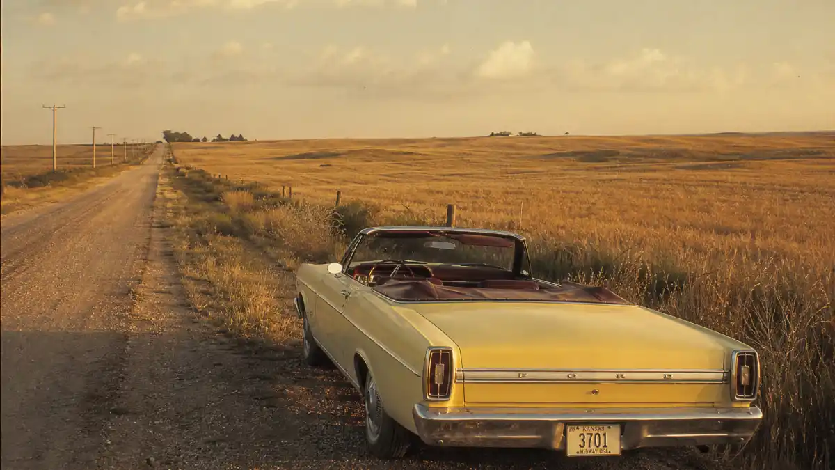 Where is Tatum O'Neal now 2026 — dusty 1970s Kansas road evoking Paper Moon youngest Oscar winner era