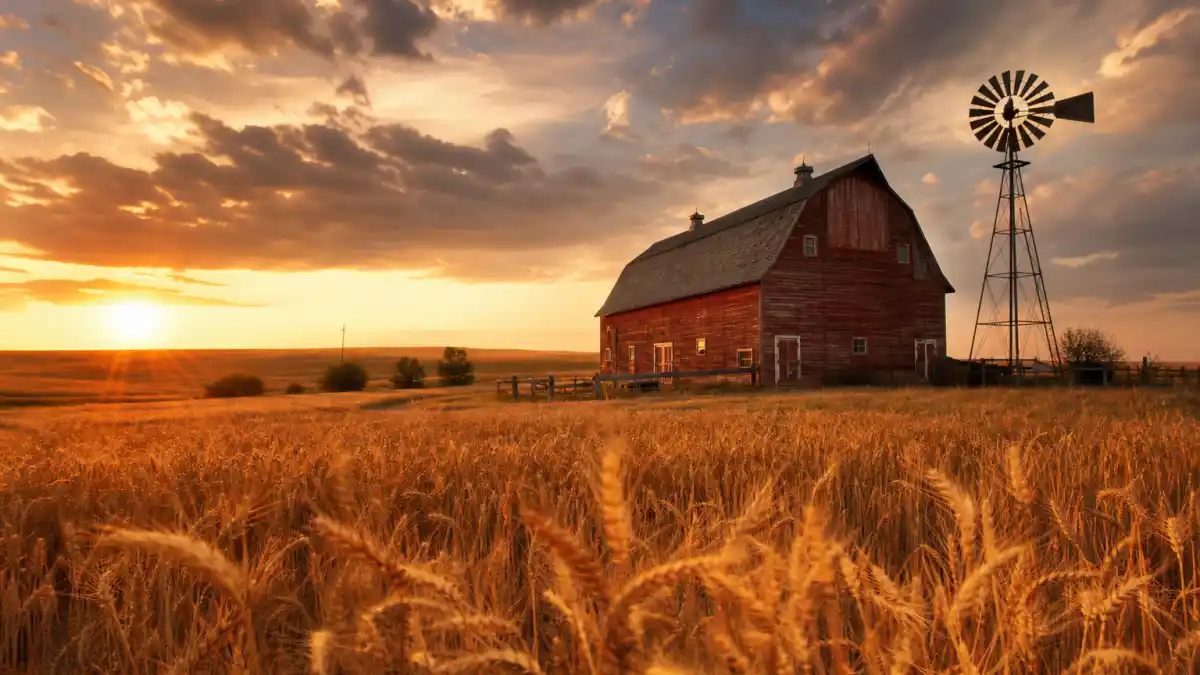 Where is Tom Welling now — Kansas wheat field and red barn evoking Smallville Clark Kent era