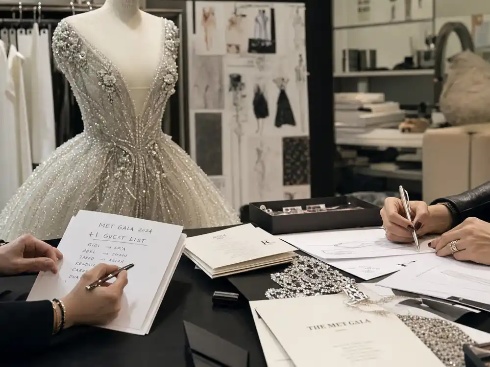 Fashion designer atelier preparing Met Gala looks — who decides who attends the Met Gala when houses nominate plus-one guests
