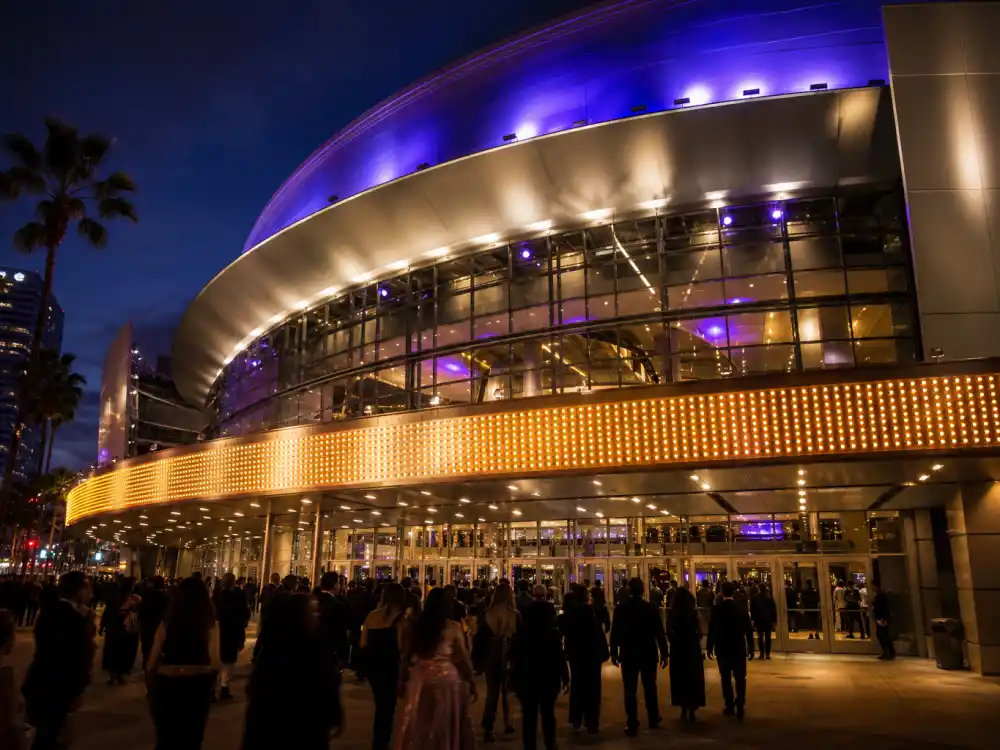 Crypto.com Arena in Los Angeles where who is hosting the Grammys 2026 answered Trevor Noah on Feb. 1 for the 68th Annual Grammy Awards