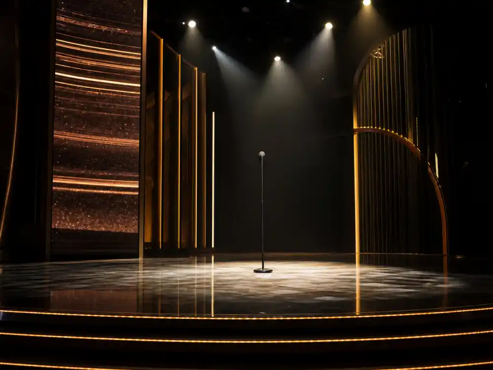Awards ceremony monologue stage where who is hosting the Oscars 2026 delivered opening jokes at the Dolby Theatre