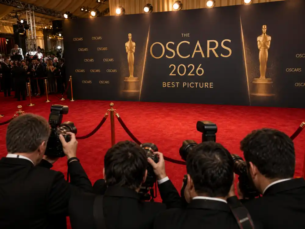 Red carpet arrivals before the reveal of who won best picture at Oscars 2026 at the Dolby Theatre