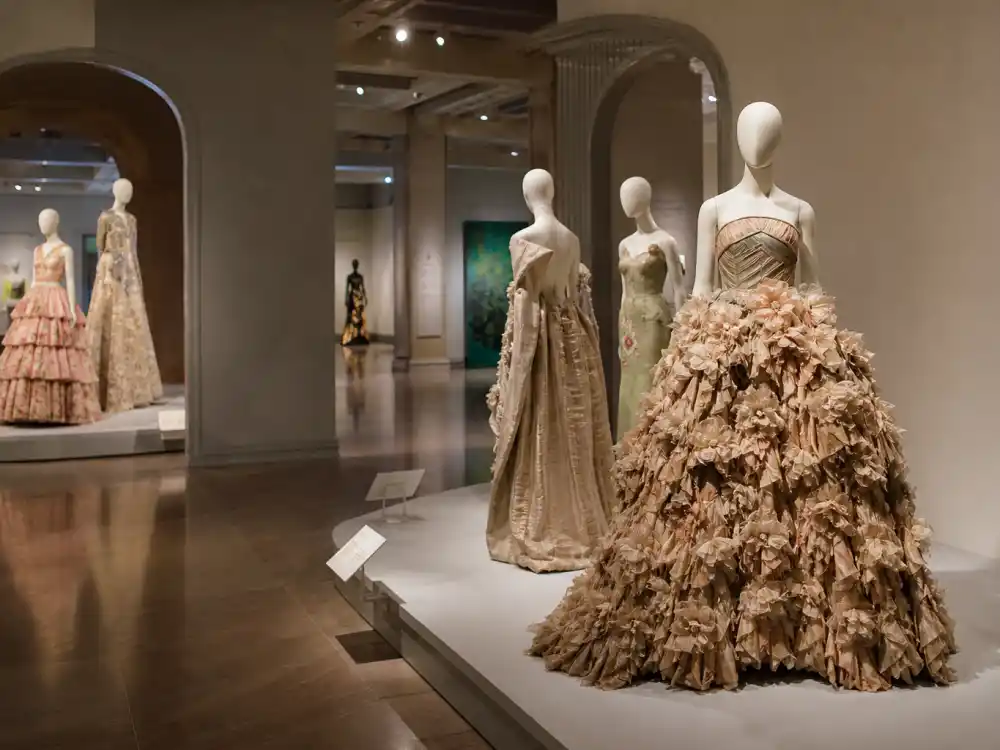 Costume Institute fashion exhibition gallery — why is the Met Gala always the first Monday in May because the gala launches the annual spring show inside the Met