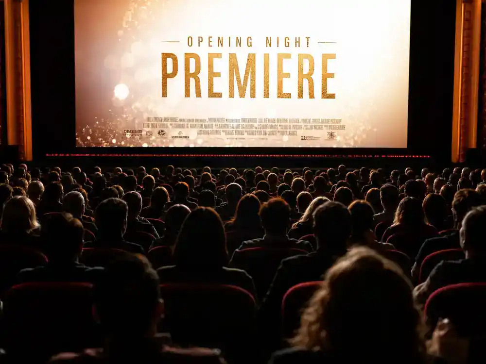 highest paid actors in Hollywood 2026 ranked premiere earnings — packed theater audience silhouettes facing bright screen on opening weekend