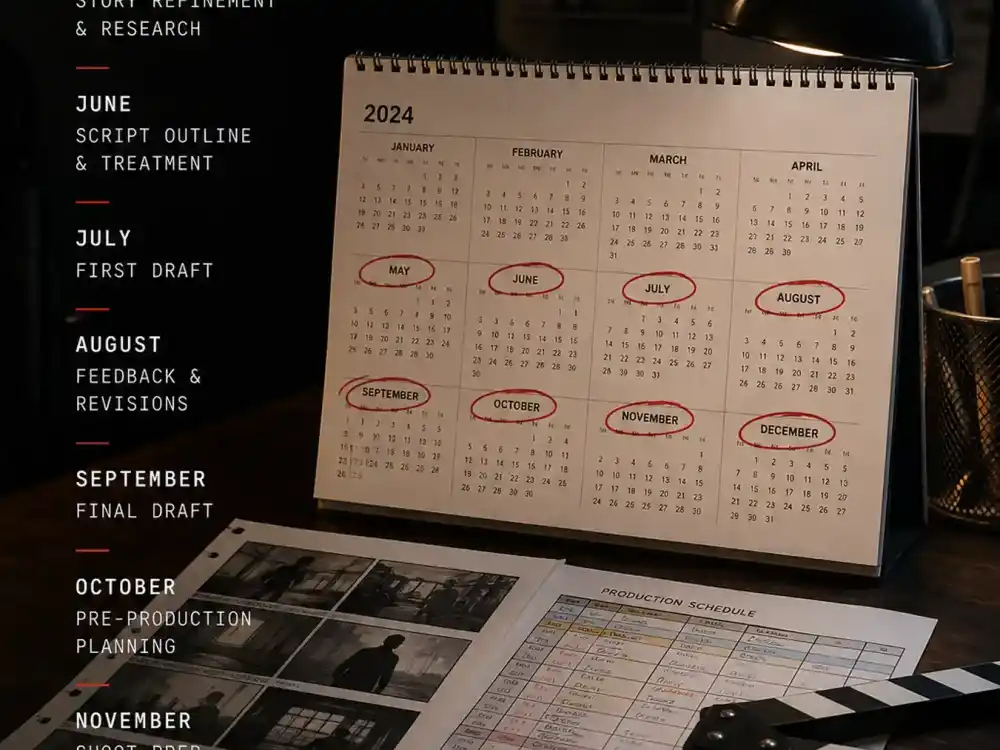 James Bond next movie cast rumors explained Aaron Taylor-Johnson rumors — actor silhouette reading script under audition spotlight, casting directors in shadow, face not visible