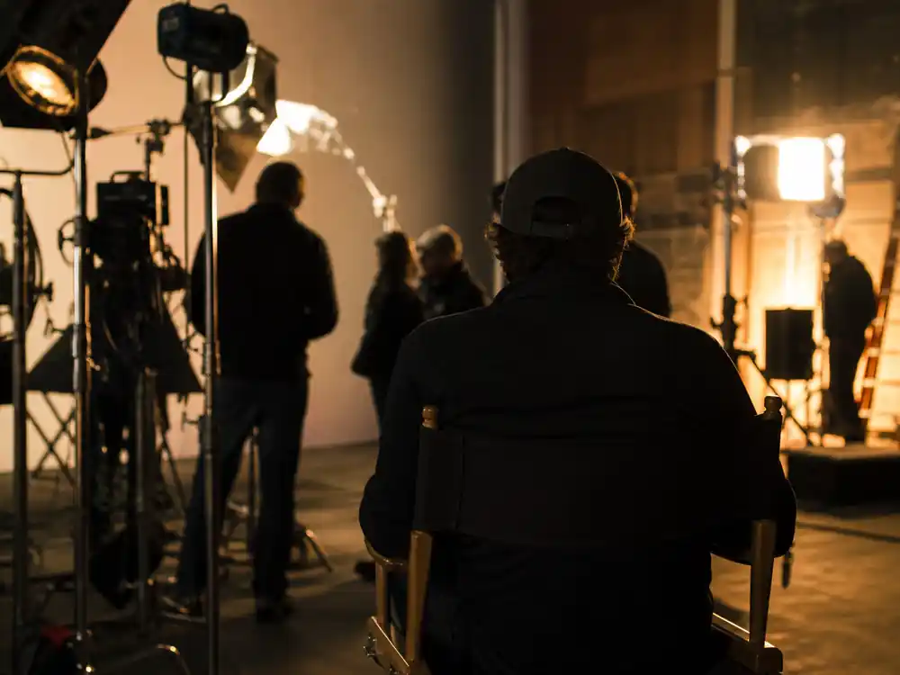 Hollywood film set at call time, the studio production engine behind Angelina Jolie net worth 2026