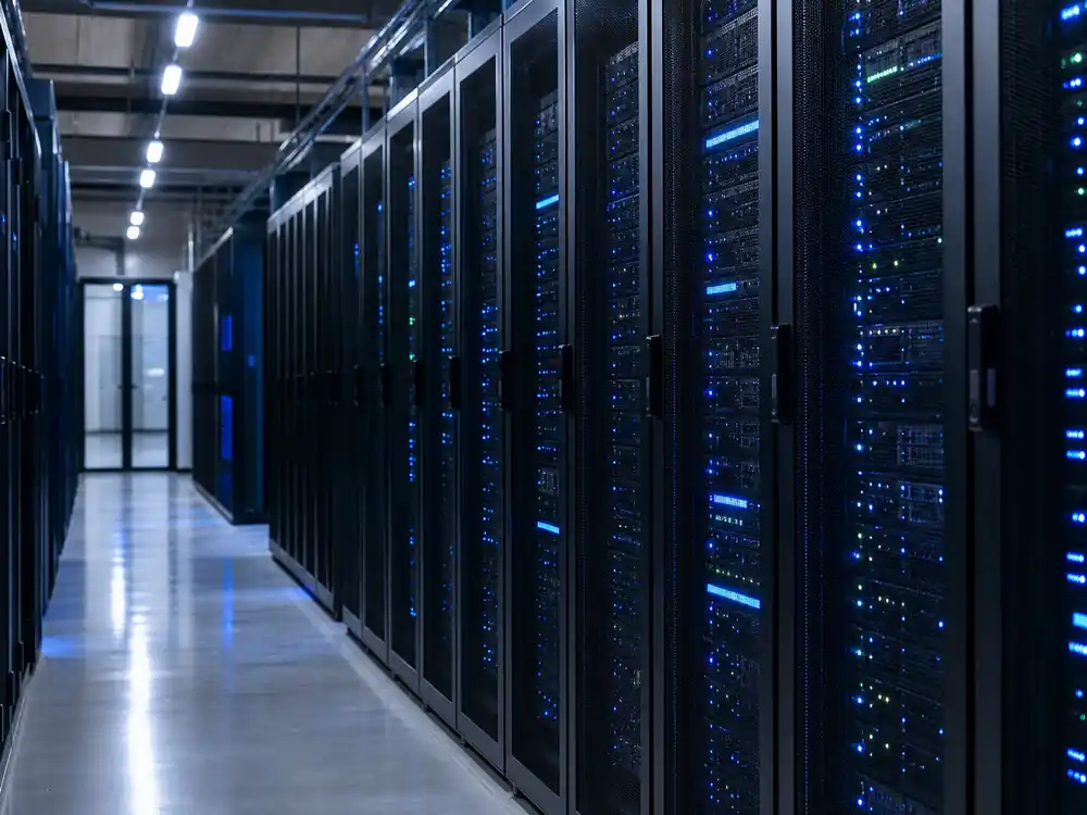 Server hall corridor tied to Bill Gates net worth 2026 post-Microsoft portfolio