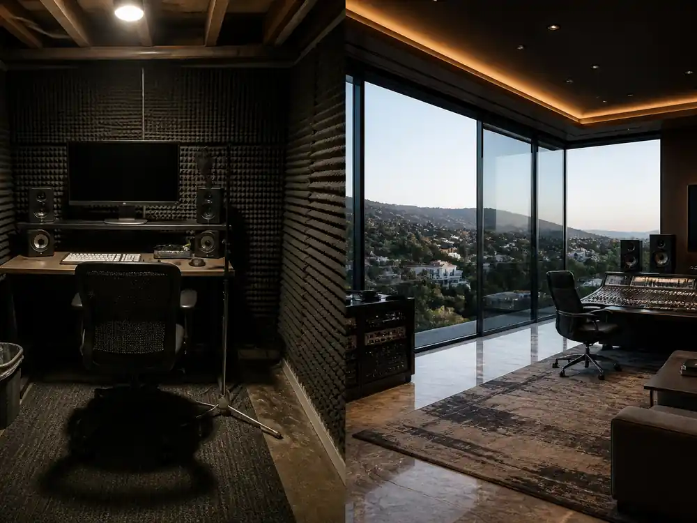 Basement recording booth versus mansion studio glass split for richest rappers in the world 2026 wealth ladder